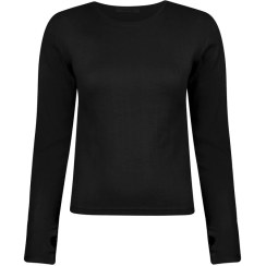 تصویر بلوز آستین بلند 7575 مشکی 