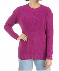 تصویر بلوز زنانه بافت یقه گرد سرخابی آر ان اس RNS کد 11031789 