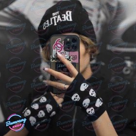 تصویر دستکش طرح اسکلتی 