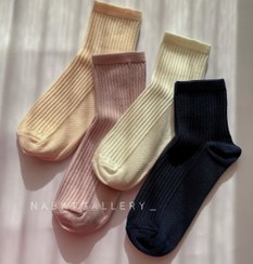 تصویر جوراب ساقدار کبریتی زیرطرحدار فری سایز 