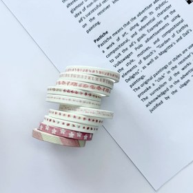 تصویر چسب واشی‌ باریک - رنگی 