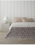 تصویر پتوی دو نفره شاخ و برگ پنبه اکریلیک پتو دوتایی 200X220 سانتی متر سنگ سنگریزه English Home 