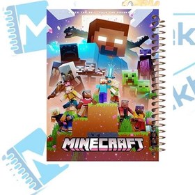 تصویر دفتر مشق 100 برگ مشایخ طرح ماینکرافت (MINECRAFT) کد YN312 