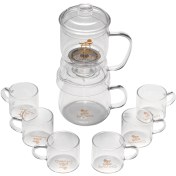 تصویر ست سرمونیال کریستالی چین چای 