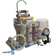 تصویر دستگاه تصفیه آب آکوا مدل RO8 با ۸ فیلتر قلیایی و UV 
