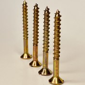 تصویر پیچ چوب 2.5 در 12 آهنی ضخیم vip الوان چهار سو 2.5x12 wood screws