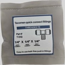 تصویر سه راهی فیتینگی تصفیه آب رزوه بغل Side thread water purification fitting tee