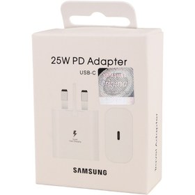 تصویر آداپتور Type-cسامسونگ (Samsung) مدل 25W PD USB-C TA800 مشکی کابل تبدیل