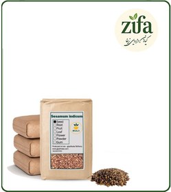 تصویر کنجد قهوه ای خشک فله 