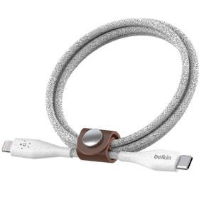 تصویر تبدیل USB-C به لایتنینگ بلکین Dura Tek USB-C Cable With Lightning Connector یک و دودهم متری ا Dura Tek USB-C Cable With Lightning Connector 1.2M Dura Tek USB-C Cable With Lightning Connector 1.2M