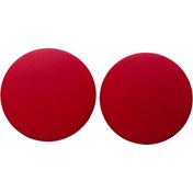 تصویر گوشواره دایره‌ای فانتزی رنگی کد A74 