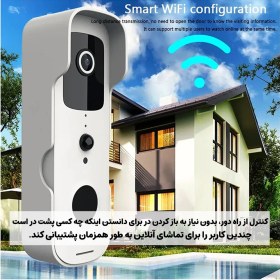 تصویر زنگ در تصویری هوشمند تویا TUYA PST-T30 WiFi T30 Tuya Smart Video Doorbell WiFi