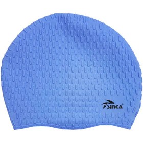 تصویر کلاه شنا سینکا کد 718 - آبی 