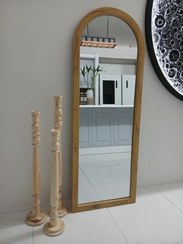 تصویر آینه قدی چوبی سایز ۶۰*۱۶۰ گردویی 