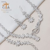 تصویر سرویس تراش نقره 925 عیار بدون نگین کد 0146 