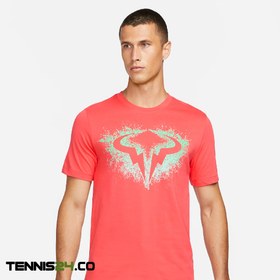 تصویر تی شرت تنیس مردانه نایک NikeCourt Dri-FIT Rafa– نارنجی 