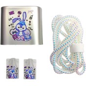 تصویر محافظ فانتزی مخصوص شارژر 25 وات سامسونگ طرح خرگوش 