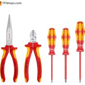 تصویر ست ۵ عددی انبر و پیچگوشتی کنیپکس مدل 002013 