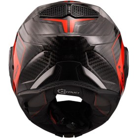 تصویر کلاه کاسکت Advant X Carbon Future Chin Open Motorcycle Motoricyle Red ال اس تو LS2 