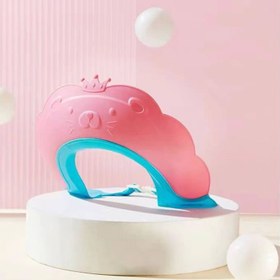 تصویر کلاه حمام نوزادی سیلیکونی خرس کد ۱۰۱۴ - زرد 