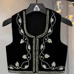 تصویر سخمه جواهردوزی طرح حاشیه کار نقره ای کد 1157 