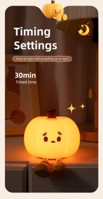 تصویر چراغ خواب شارژی کدو حلوایی LITTLE PUMPKIN SLEEP LAMP