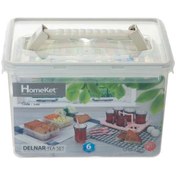 تصویر سبد پیک نیک مدل دلنار هوم کت سرویس 15 عددی 