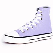 تصویر کفش آل استار ساقدار یاسی 