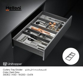 تصویر تقسیم کننده کشو ملونی کد Melloni 3401E2 