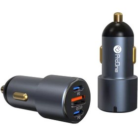 تصویر شارژر فندکی پرووان مدل PCG20 توان 60 وات Proone pcg20 car charger 60W