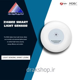 تصویر سنسور لوکس نور هوشمند زیگبی _ MOES ZIGBEE Smart the light Detector Moes model: ZSS-QY-LS-C