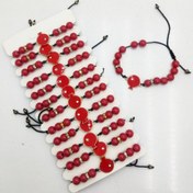 تصویر دستبند مهره ای قرمز انار یلدایی (عمده) 