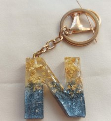 تصویر جاکلیدی رزینی دو رنگ ا resin keychain resin keychain