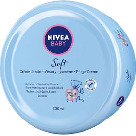 تصویر کرم مرطوب کننده بدن و صورت کودک حاوی عصاره کالاندولا و پانتنول حجم 200 میل نیوا Nivea Calandola Kids Cream200ml