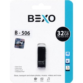 تصویر BEXO B-506 USB2.0 Flash Memory - 32GB (گارانتی داده پردازی آواتک) مشکی 