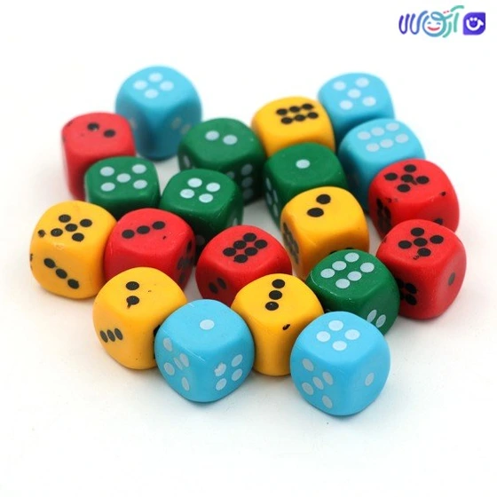 خرید و قیمت تاس رنگی کلاسیک بسته 4 عددی | ترب