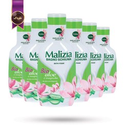 تصویر 6 عدد شامپو بدن مالیزیا Malizia مدل آلوئه ورا و ماگنولیا Aloe Vera and Magnolia حجم 1000 میلی لیتر (اورجینال) 