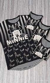 تصویر تیشرت مشکی مینی موس دخترانه Tshirt minney mase