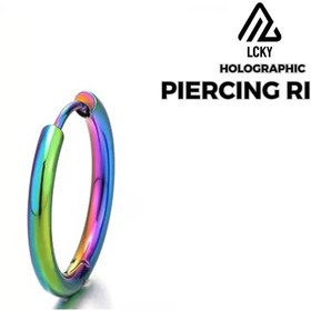 تصویر پیرسینگ رینگ 7رنگ(هولوگرافیک) 
