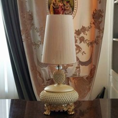 تصویر رایکا اباژور رومیزی شکوفه نگین دارکرم طلایی کد 20 Tس 14268 