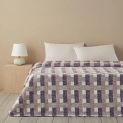 تصویر پتو دو نفره پنبه انگلیش هوم مگنت زرشکی 