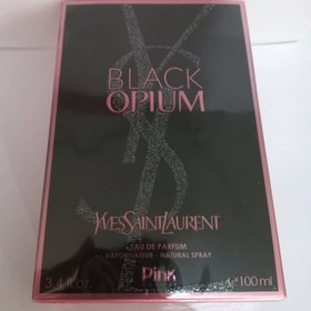 تصویر ادوپرفیوم زنانه پینک ویژوال Pink Visual مدل Black Opium حجم 80 میلی لیتر 