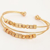 تصویر بنگل زنانه سه لاین گوی و مکعب DS42 