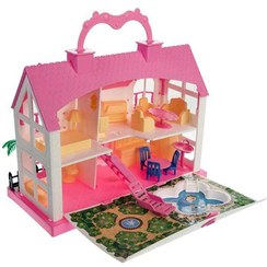 تصویر کلبه عروسکی آذین با وسایل مناسب خردسال و کودک 