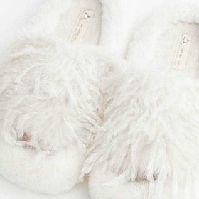 تصویر صندل پشمی سفید 