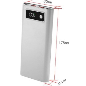 تصویر قاب کیس پاوربانک 8 باتری فست شارژ واقعی SP8D کدکالا772 