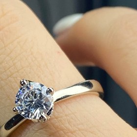 تصویر حلقه ژوپینگ تک نگین 