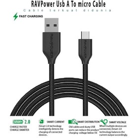 تصویر کابل شارژر اندروید راوپاور مدل RP-CB016 طول 0.9 متر RAVPower RP-CB016 Android Charge Sync Cable 0.9m