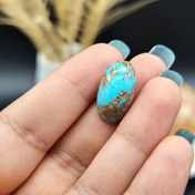 تصویر نگین فیروزه مغز اصل نیشابور بدون احیا و دستکاری کد 7509 