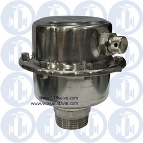 تصویر ایرونت تمام استیل ( شیر هواگیر اتومات) pn16 Bleeding and venting valves